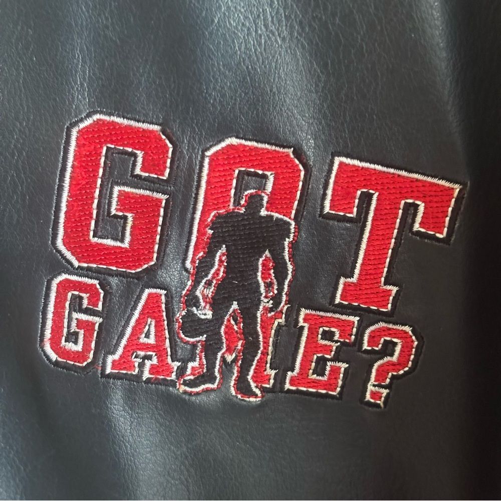 Vintage 90s Steve & Barrys Got Game? Varsity Bomber Jacket Sz XL - Picture 2 of 6
